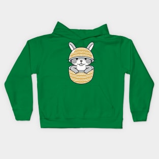 Bunny easter egg Kids Hoodie